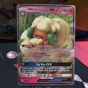 Whimsicott GX Pokémon Card
